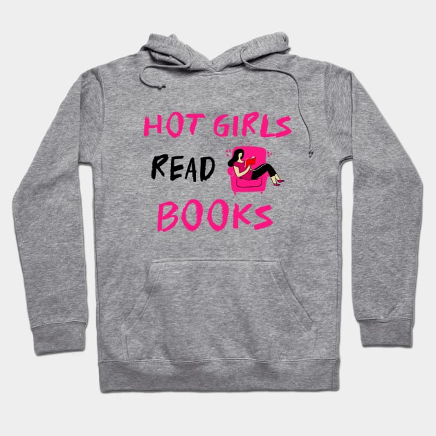 HOT Girls Read Books Reading Lover Pink Hoodie by SartorisArt1